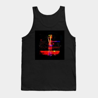 Colorful Clock In The Darkness Tank Top